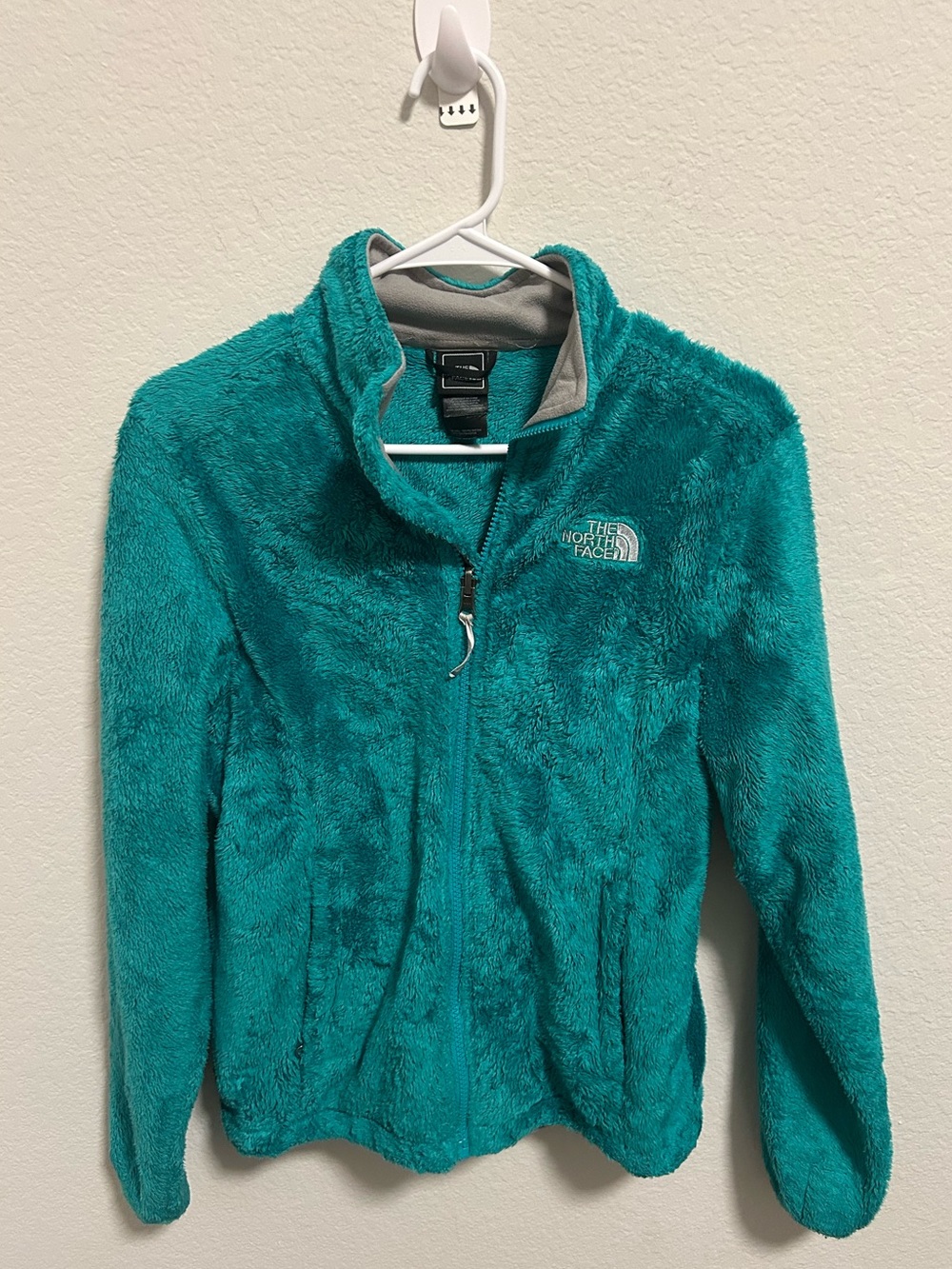 The North Face Women’s Teal Plush Full-Zip Fleece Jacket - Size Small